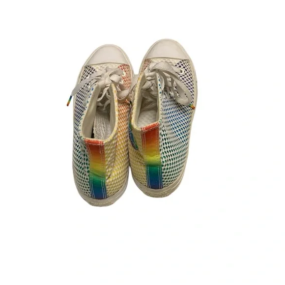 Converse Chuck Taylor All Star Pride Mesh High Top Sneakers - Size M7.5 W9.5 - Picture 2 of 5